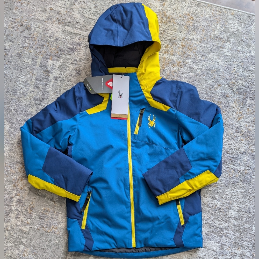 Boys Spyder Ski Winter Jacket Size 12 Brand New